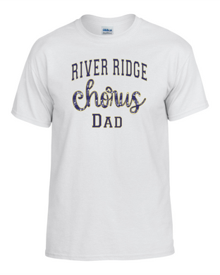 RR-CH-641-3 - Gildan 5.5 oz. 50/50 Short Sleeve T-Shirt -  River Ridge Chorus Dad Logo