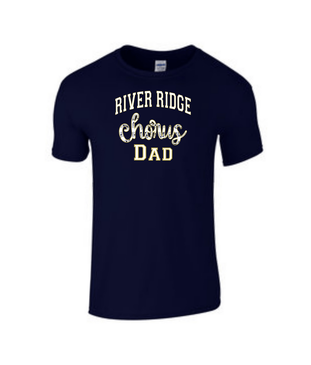 RR-CH-621-3 - Gildan Adult Softstyle T-Shirt - River Ridge Chorus Dad Logo