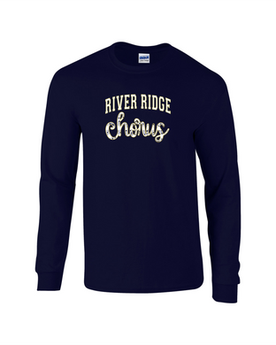 RR-CH-642-1 - Gildan 5.5 oz., 50/50 Long Sleeve T-Shirt -  River Ridge Chorus Logo