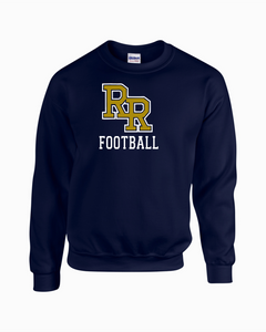 RR-FB-304-1 - Gildan Adult 8 oz., 50/50 Fleece Crew - RR Football Logo