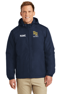 RR-FB-371-1-Custom - Port Authority Hooded Charger Jacket - RR Football Logo & Personalized Name
