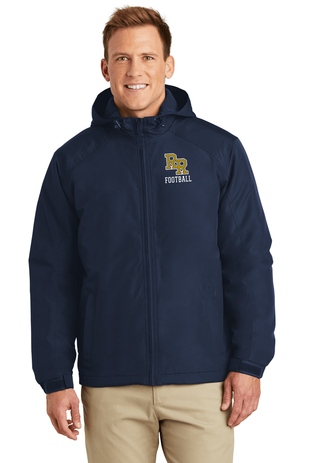 RR-FB-371-1 - Port Authority Hooded Charger Jacket - RR Football Logo