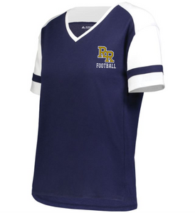 RR-FB-509-1 - Augusta Ladies Short Sleeve Fanatic Tee - RR Football Logo