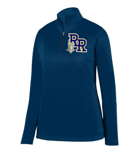 RR-LAX-101-2 - Augusta 1/4 Zip Wicking Fleece Pullover - RR Knights Logo