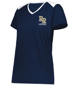 RR-LAX-685-1 - Holloway Ladies Momentum Team Tee - RR Lacrosse Logo