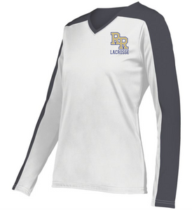 RR-LAX-686-1 - Holloway Ladies Momentum Team Long Sleeve Tee - RR Lacrosse Logo