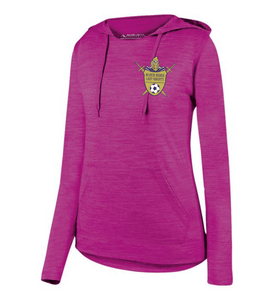 Item RR-SOC-111-1 - Augusta Ladies Shadow Tonal Heather Hoodie - RR Lady KNIGHTS Soccer Logo