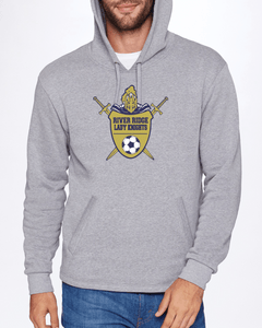 Item RR-SOC-314-1 - Next Level Adult PCH Pullover Hoodie - River Ridge Lady KNIGHTS Soccer Logo