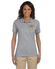 Load image into Gallery viewer, Item RR-SOC-502-1 - Jerzees 5.6 oz. SpotShield™ Jersey Polo - RR Lady KNIGHTS Soccer Logo