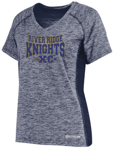 RR-XC-522-1 - Holloway Ladies CoolCore Shirt - River Ridge KNIGHTS XC Logo