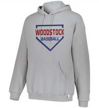 Load image into Gallery viewer, WW-BB-091-11 - Russell Athletic Unisex Dri-Power® Hooded Sweatshirt - Woodstock Diamond Baseball Logo