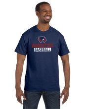 Load image into Gallery viewer, WW-BB-535-1- Jerzees Dri-Power Short Sleeve T-Shirt - Woodstock Baseball Logo