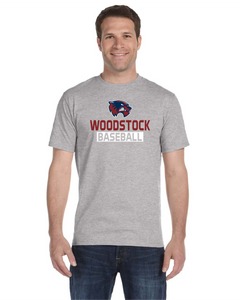 WW-BB-589 - BEEFY-Tee - Hanes Men's Tall Beefy-T - Woodstock Baseball Logo