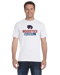 WW-BB-589 - BEEFY-Tee - Hanes Men's Tall Beefy-T - Woodstock Baseball Logo
