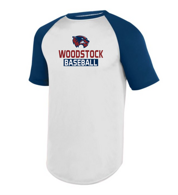 WW-BB-590-1- Augusta Sportswear Baseball Short Sleeve Jersey - Woodstock Baseball Logo