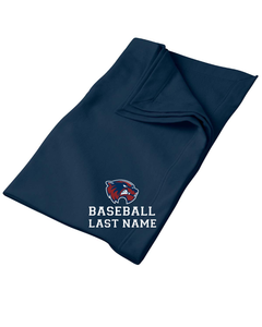 WW-BB-922-3 - Gildan Heavy Blend Fleece Stadium Blanket - Wolverine Baseball Logo & Personalized Name