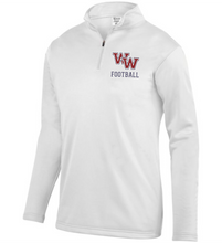 Load image into Gallery viewer, WW-FB-102-2 - Augusta 1/4 Zip Wicking Fleece Pullover -WW Football Logo