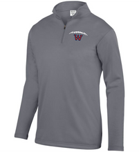 Load image into Gallery viewer, WW-FB-102-5 - Augusta 1/4 Zip Wicking Fleece Pullover - Football Laces Logo
