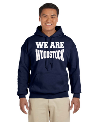 WW-FB-301-03 - Gildan Adult 8 oz., 50/50 Fleece Hoodie - We Are Woodstock Logo
