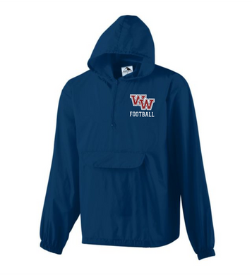 WW-FB-461-2 - Augusta Pullover Rain Jacket - WW Football Logo