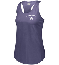 Load image into Gallery viewer, WW-FB-521-9 - Augusta Ladies Lux Tri-Blend Tank - Laces &amp; Wolverine Back Logo