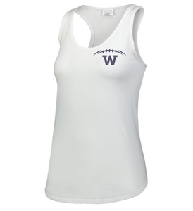 WW-FB-521-9 - Augusta Ladies Lux Tri-Blend Tank - Laces & Wolverine Back Logo