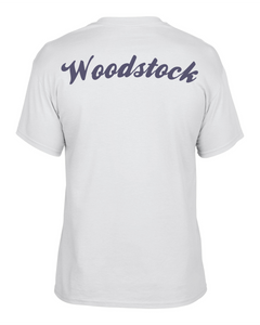 WW-FB-532-10 - Gildan Adult 5.5 oz., 50/50 T-Shirt - Laces Wolverine & Woodstock Script Logo