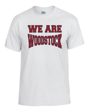 WW-FB-531-03 - Gildan Adult 5.5 oz., 50/50 T-Shirt - We Are Woodstock Logo