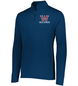 WW-GLAX-201-1 - Augusta Attain Wicking 1/4 Zip Pullover - Woodstock Girls Lacrosse Logo