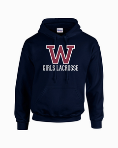 WW-GLAX-301-1 - Gildan-Hoodie - Woodstock Girls Lacrosse Logo