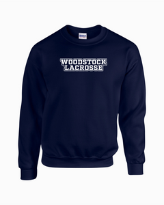 WW-GLAX-304-3 - Gildan Adult 8 oz., 50/50 Fleece Crew - Woodstock Lacrosse Logo