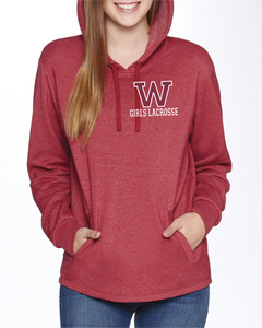 WW-GLAX-314-1 - Next Level Adult PCH Pullover Hoodie - Woodstock Girls Lacrosse Logo