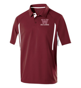 WW-GLAX-503-1 - Holloway Avenger Polo - Woodstock Girls Lacrosse Logo