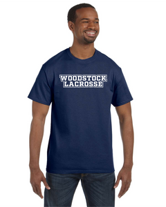 WW-GLAX-535-3- Jerzees Dri-Power Short Sleeve T-Shirt - Woodstock Lacrosse Logo