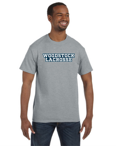 WW-GLAX-535-3- Jerzees Dri-Power Short Sleeve T-Shirt - Woodstock Lacrosse Logo