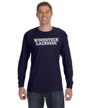 Load image into Gallery viewer, WW-GLAX-536-3 - Jerzees 5.6 oz. DRI-POWER® ACTIVE Long-Sleeve T-Shirt - Woodstock Lacrosse Logo