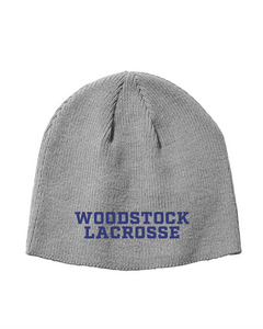 WW-GLAX-906 - Big Accessories Knit Beanie - Woodstock Lacrosse Logo