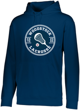Load image into Gallery viewer, WW-LAX-105-1 - Augusta Wicking Fleece Hoodie Pullover - Woodstock LAX Circle Logo