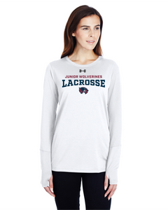 WW-LAX-212-4 - Under Armour Locker Long Sleeve T-Shirt 2.0 - Junior Wolverine LAX Logo