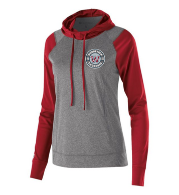 WW-LAX-241-2 - Holloway LADIES ECHO HOODIE - Woodstock W LAX Logo
