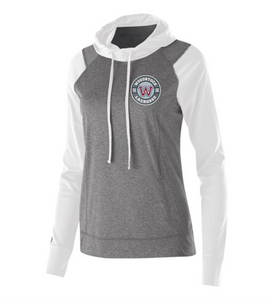 WW-LAX-241-2 - Holloway LADIES ECHO HOODIE - Woodstock W LAX Logo