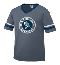 Load image into Gallery viewer, WW-LAX-543-1 - Augusta Sleeve Stripe Jersey - Woodstock LAX Circle Logo