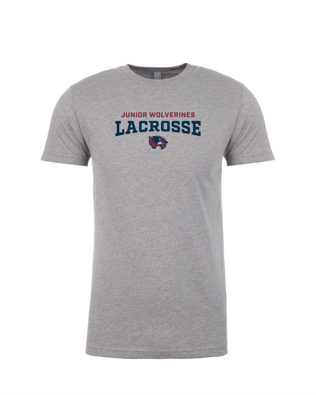 WW-LAX-631-4 - Next Level CVC Crew Tee - Junior Wolverine LAX Logo