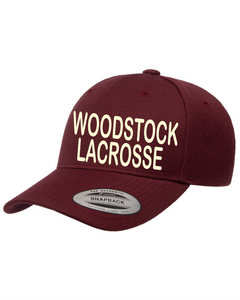 WW-LAX-910-8 - Yupoong Classic Premium Snapback Cap - Woodstock Lacrosse Logo