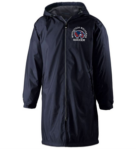 WW-SOC-116-3 - Holloway Conquest Jacket - KNEE Length - Woodstock Wolverine Soccer Logo