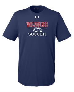 WW-SOC-211-2 - Under Armour Locker Short Sleeve T-Shirt 2.0 - WHS Wolverine Soccer Logo