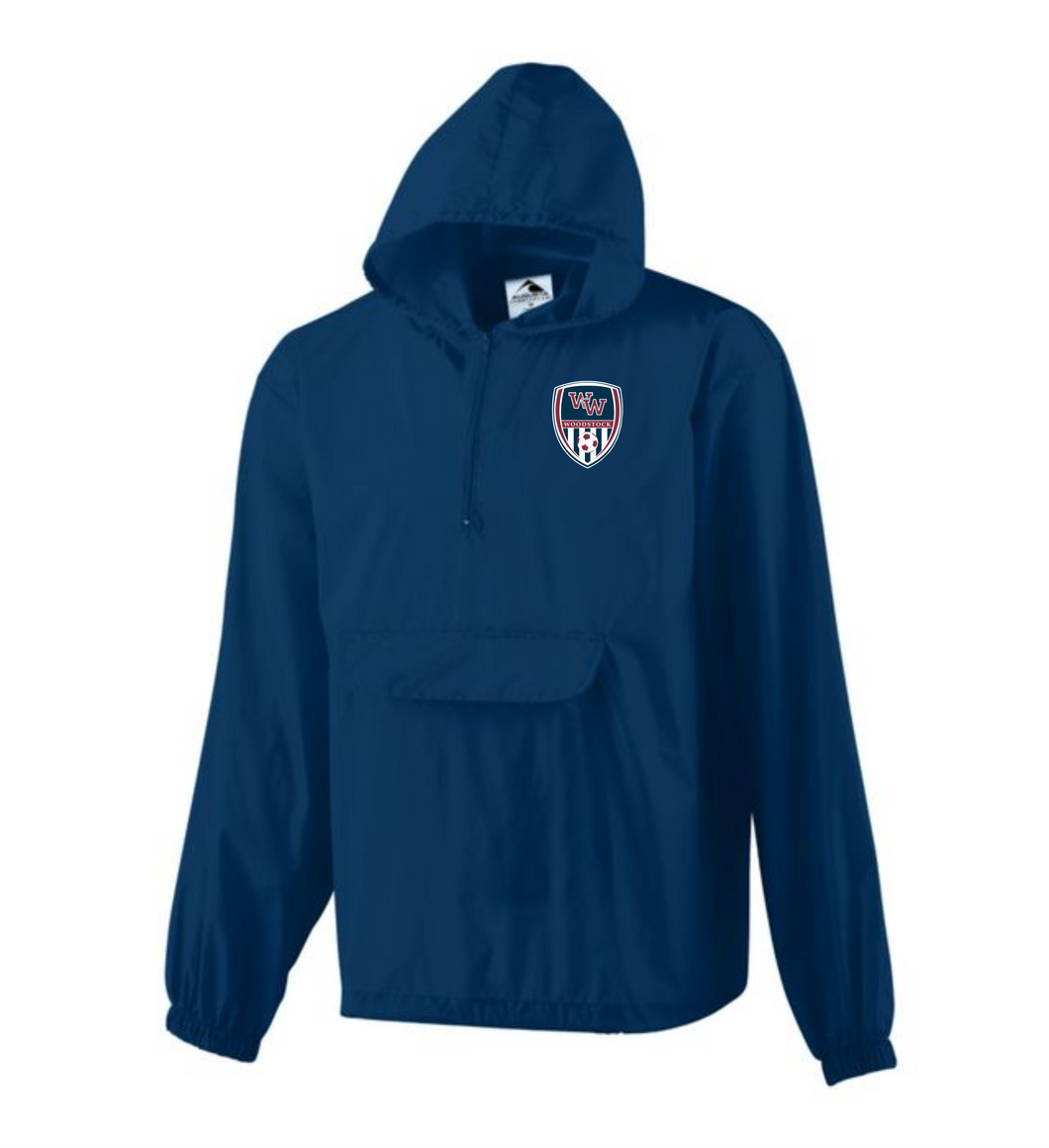 WW SOC 461 1 Augusta Pullover Rain Jacket WHS Soccer Shield Logo