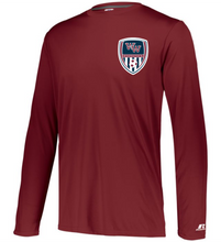 Load image into Gallery viewer, WW-SOC-557-1 - Russell Dri-Power Core Performance Long Sleeve Tee - WHS Soccer Shield Logo