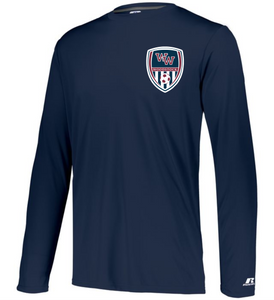 WW-SOC-557-1 - Russell Dri-Power Core Performance Long Sleeve Tee - WHS Soccer Shield Logo