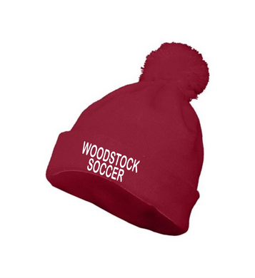 WW-SOC-907 - Augusta POM BEANIE - Woodstock Soccer Logo